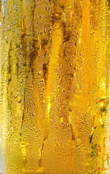 Condensation drops from cold beer - Photo, Image