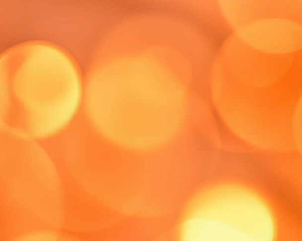 Close up of color lights blur background. High resolution photo. bokeh orange lights, different sizes and depths wallpaper - Foto, Bild