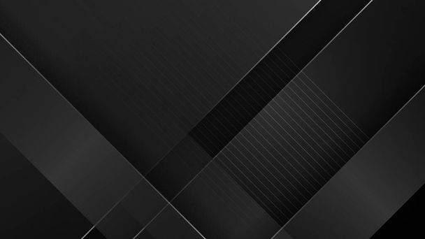 Black background with modern corporate concept design - Vector, Imagen