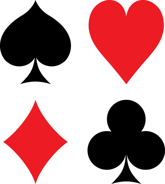 Símbolos de cartas de baralho
 - Vetor, Imagem