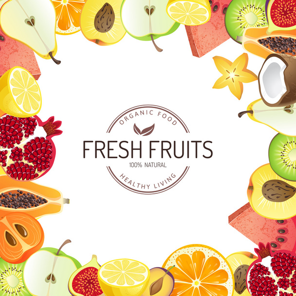 Fruit background - Вектор, зображення