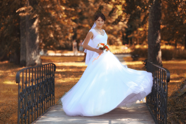 Bride in park - Foto, Imagem