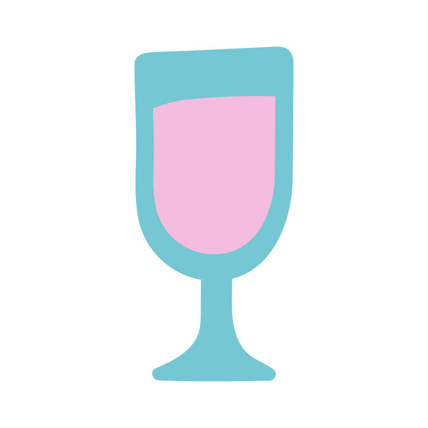 drink cup glass isolated icon - Vector, Image