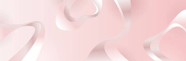 Abstract pink banner background design. Vector abstract graphic design banner pattern background template. - Vektör, Görsel