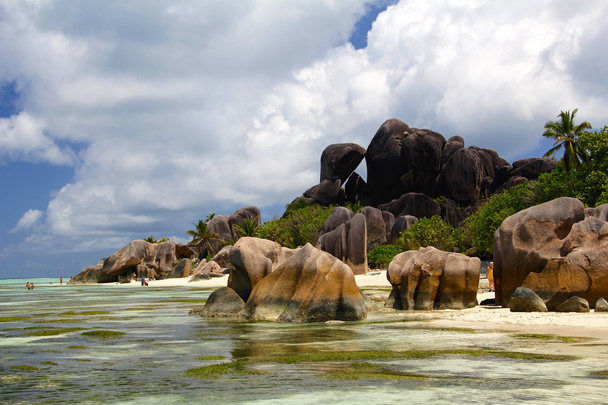 Seychellen Traumstrand Granitfelsen - Foto, Bild