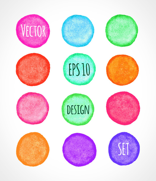 Colorful grunge  shapes - Vector, afbeelding