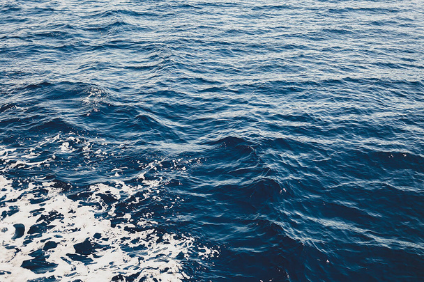 Textur des dunkelblauen Meeres - Foto, Bild