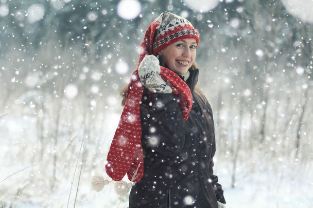Woman  winter portrait - Fotografie, Obrázek
