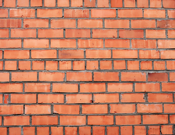 Texture of a red brick wall, building background - Foto, immagini