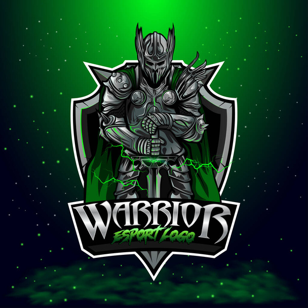 Modern warrior logo template - Vektor, obrázek