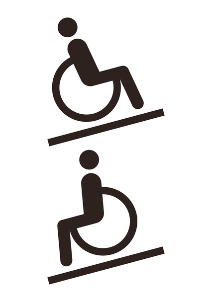 Знак инвалида - Услуги для инвалидов
 - Вектор,изображение