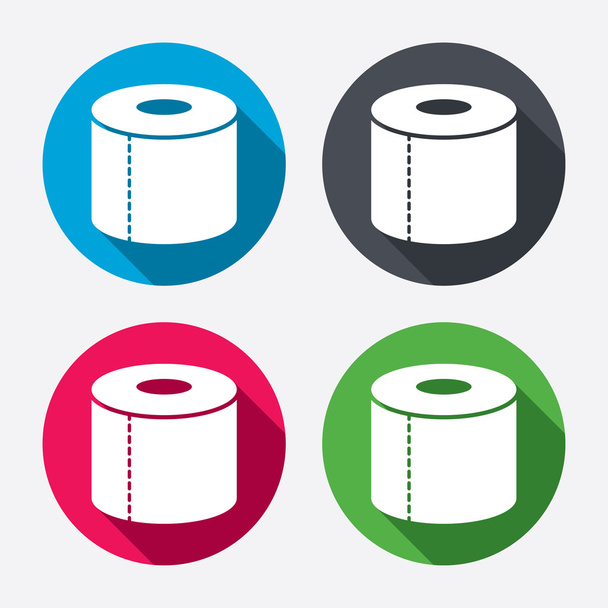 Toilet paper sign icons - Vector, afbeelding