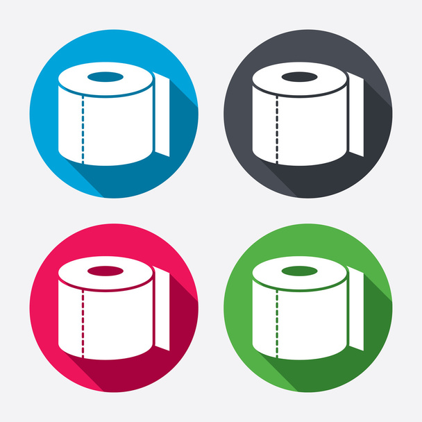 Toilet paper sign icons - Vector, Imagen