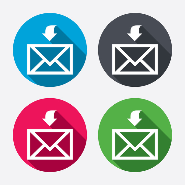 Mail receive icons - Vector, imagen