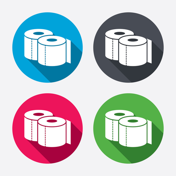 Toilet paper sign icons - Vector, afbeelding