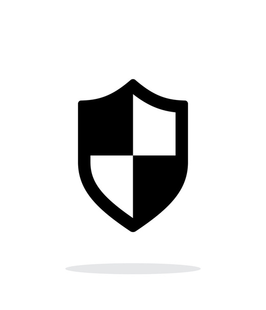 Shield icon on white background. - Vector, Image