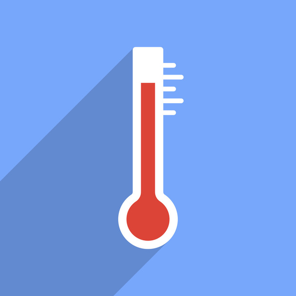 Vector flat thermometer - Vektori, kuva