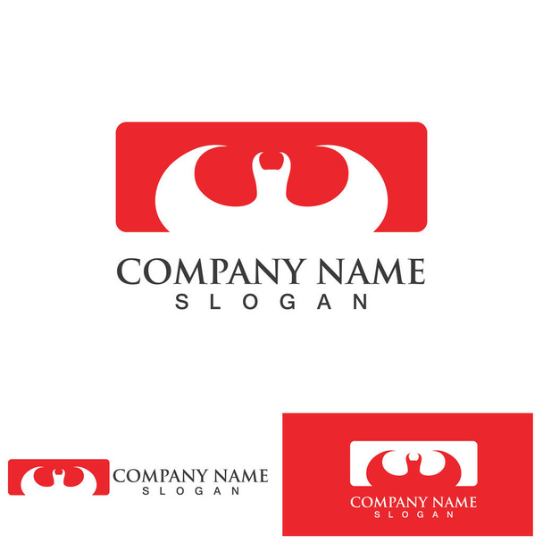 Bat logo design Free Stock Vectors