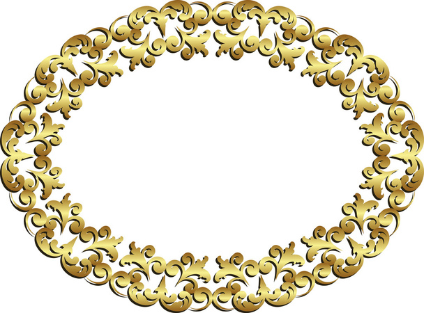 gouden frame  - Vector, afbeelding