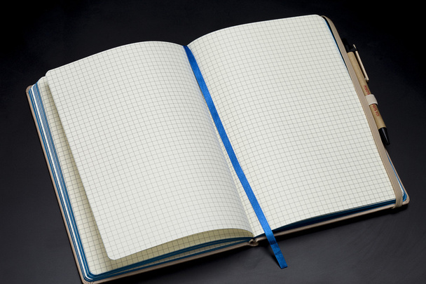 Abrir cuaderno con páginas en blanco
 - Foto, imagen