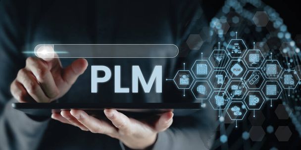 PLM Product Lifecycle Management , digital marketing image, online marketing image - Valokuva, kuva