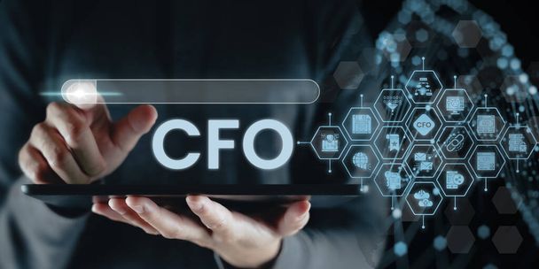 CFO Chief Financial Officer, digital marketing image, online marketing image - Foto, Imagem