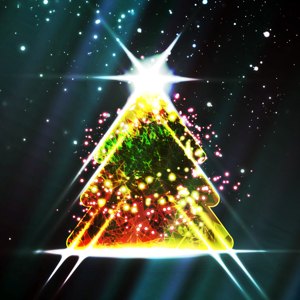 Abstract Christmas tree - Vector, Imagen
