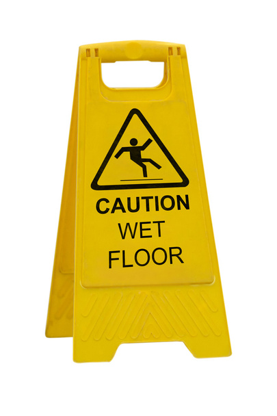 NAT voorzichtigheid vloer teken - Foto, afbeelding