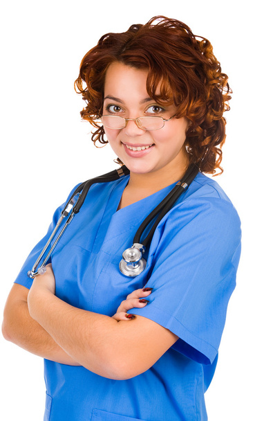 Young smiley female doctor - Zdjęcie, obraz