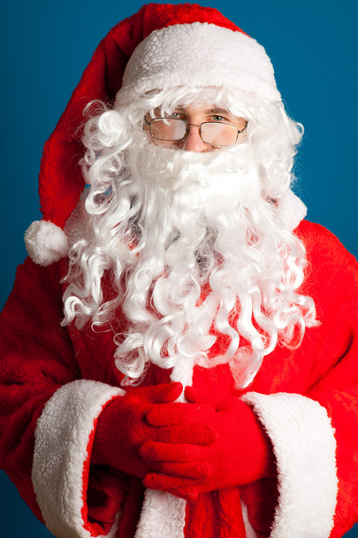 Santa Claus met rode kostuum - Foto, afbeelding