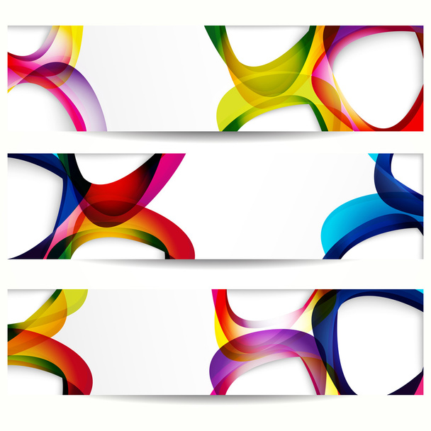 Abstract banner with forms of empty frames for your web design. - Vetor, Imagem