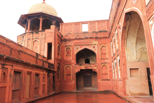 Agra red Fort, Uttar Pradesh, Índia
 - Foto, Imagem