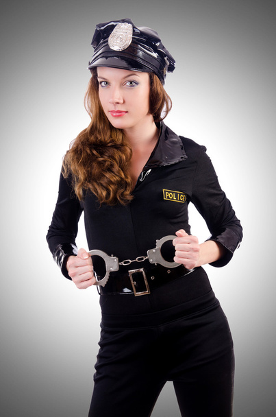 Polizia donna con le manette
 - Foto, immagini