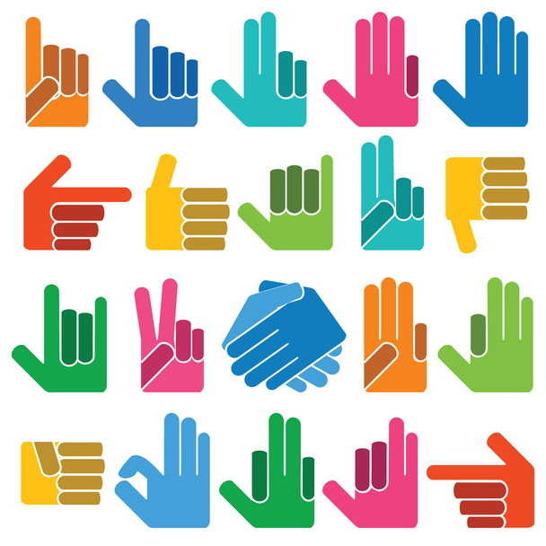 Different hands - Vector, Image