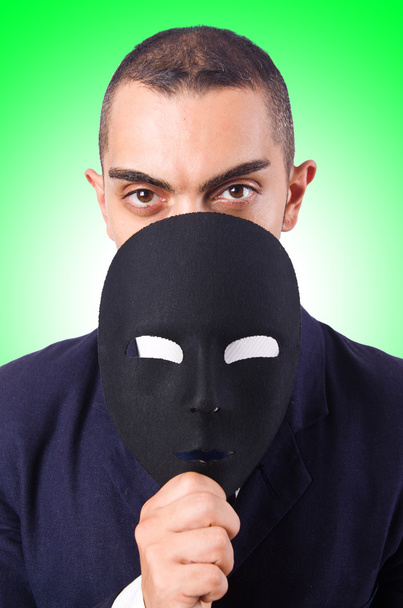 άνθρωπος με μάσκα - Φωτογραφία, εικόνα