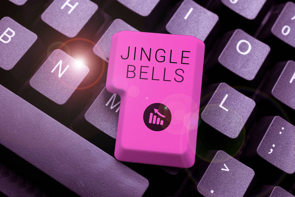 Conceptual caption Jingle Bells, Business overview Most famous traditional Christmas song all over the world -48667 - Foto, afbeelding