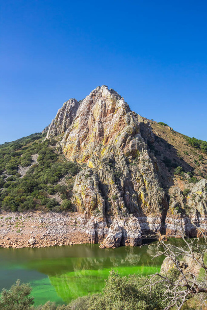 Colorful rocks and river of the Monfrague national park, Spain - Fotó, kép