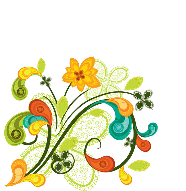 floral decoration - Vektor, obrázek