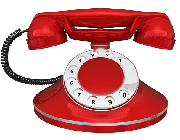 Old-fashioned telephone isolated on white  - Photo, Image