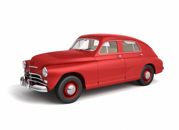 Rojo coche Vintage
  - Foto, imagen