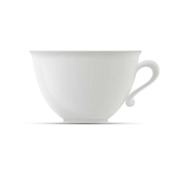 cup on white background - Vettoriali, immagini