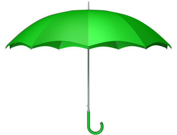 Green umbrella - Foto, imagen