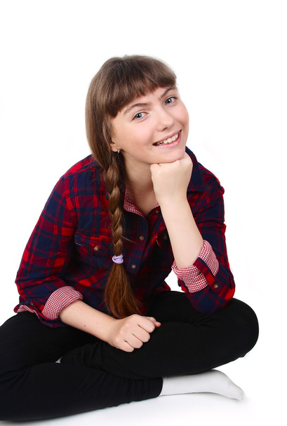 Teenage Girl sitting - Фото, зображення