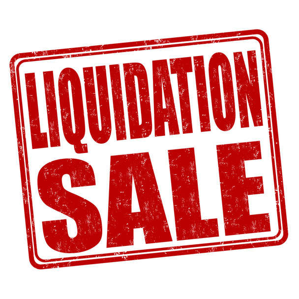 Liquidation sale stamp - Vector, Image