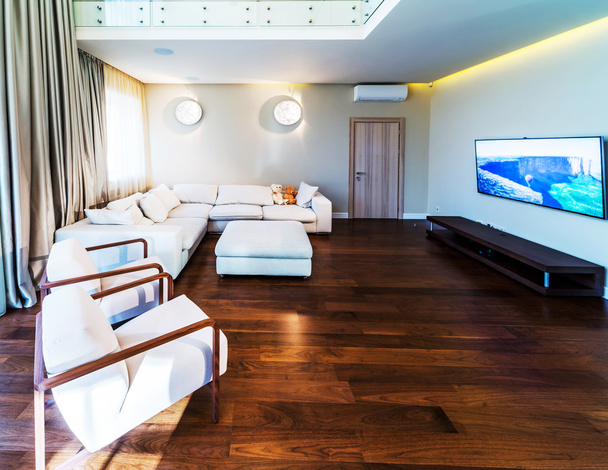 Velká moderní obývací pokoj - Fotografie, Obrázek