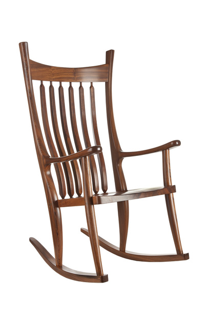 Beautiful wooden rocking chair - Zdjęcie, obraz