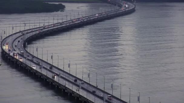 Panama City Traffic en Auto's op de weg 's ochtends - Video