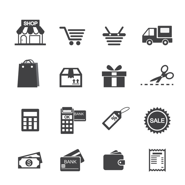 shopping icon - Vector, Image