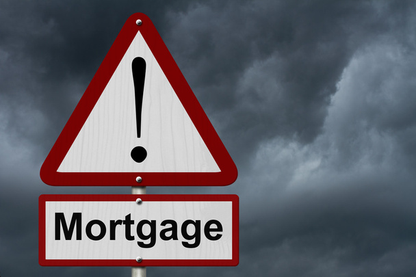 Mortgage dikkat işareti - Fotoğraf, Görsel