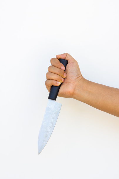 Adamın elini tutun kirli bıçak - Fotoğraf, Görsel